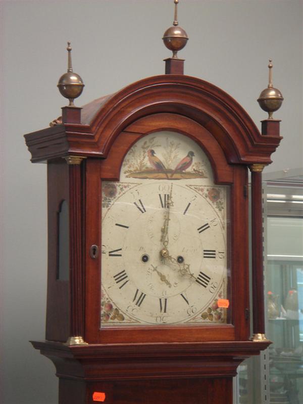 Mahogany Georgian tall case clock  3b986