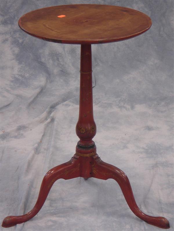 Cherry Queen Anne candlestand with