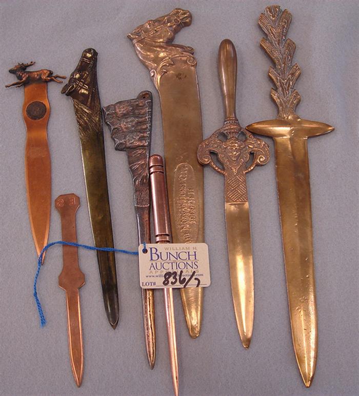 Lot of 7 vintage brass & copper