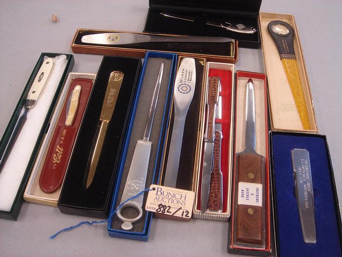 Lot of 12 vintage letter openers in