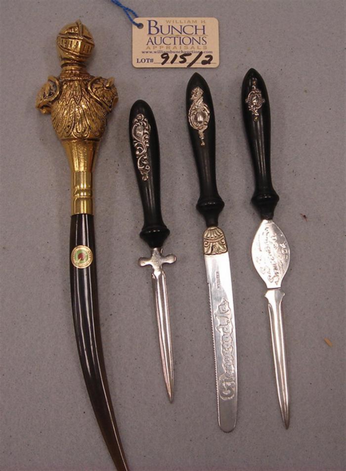 Lot of 4 vintage medieval themed