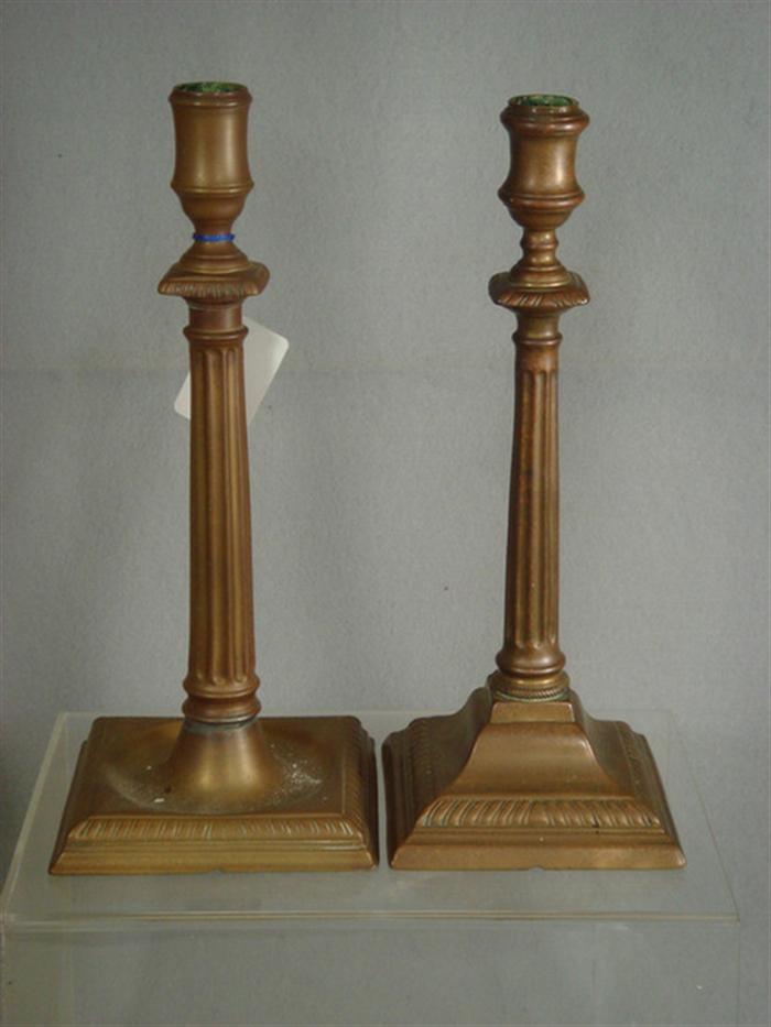 Pr column form brass candlesticks  3bea8