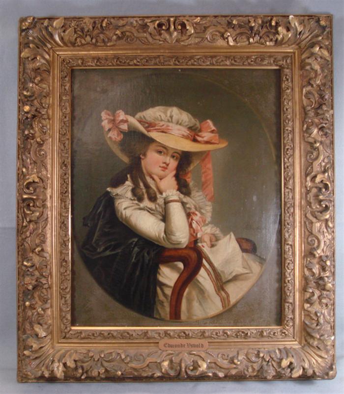 Edmonde Uswald, 18th c, Austrian, o/c,