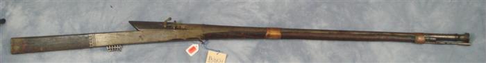 Indian: 19th C, matchlock musket,