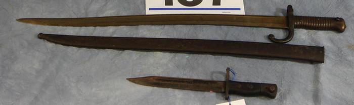 French sabre bayonet, dated "1869,