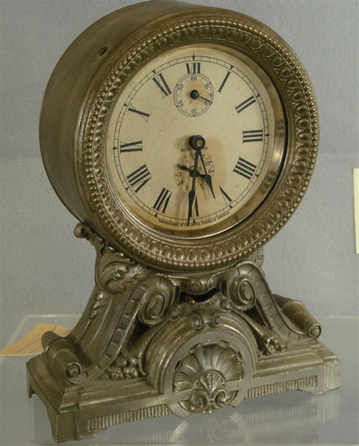 Seth Thomas Long alarm clock silver 3bffb