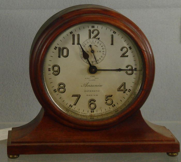 Ansonia Automatic Radium alarm clock,