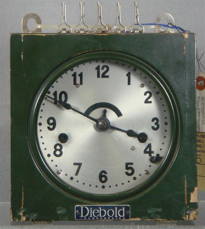 Diebold electric slave time clock,