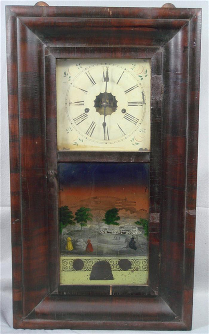 OG box clock JC Brown no weights  3c045