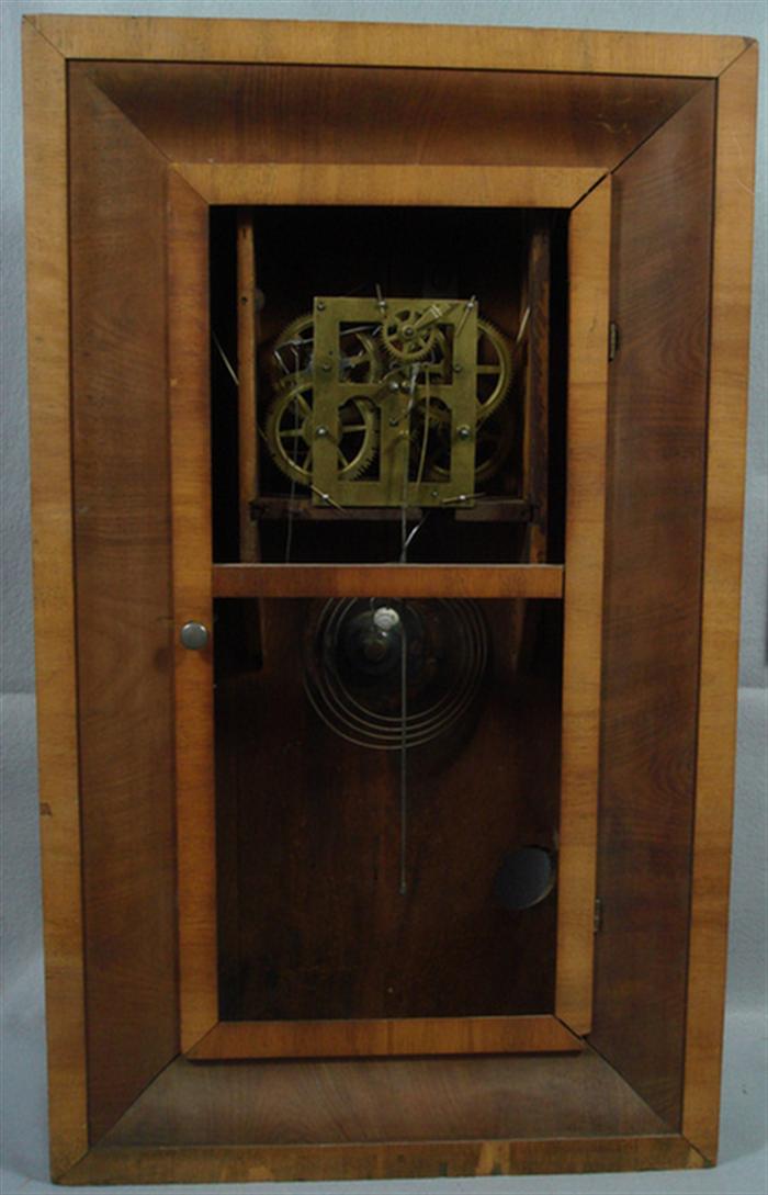 OG box clock case, no dial or glass,