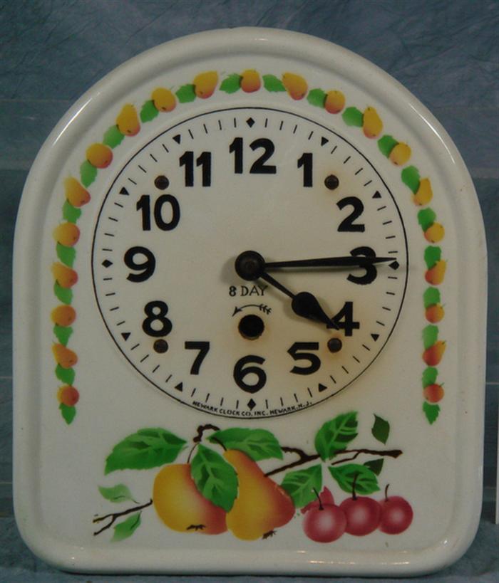 Newark Clock Co porcelain dial