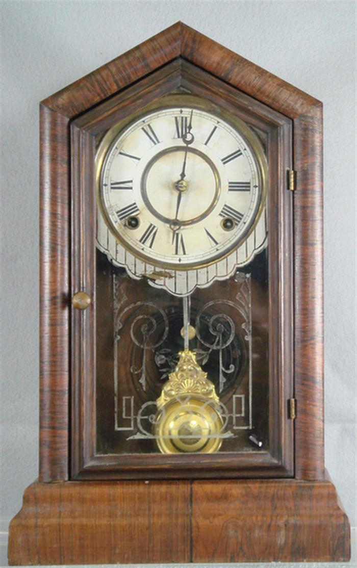 Ingraham rosewood cottage clock, 1/2