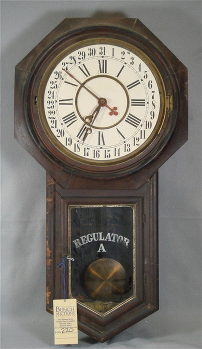 Ansonia Regulator A calendar clock  3c0b5