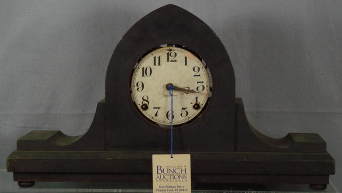 Ingraham mahogany gothic mantle clock,