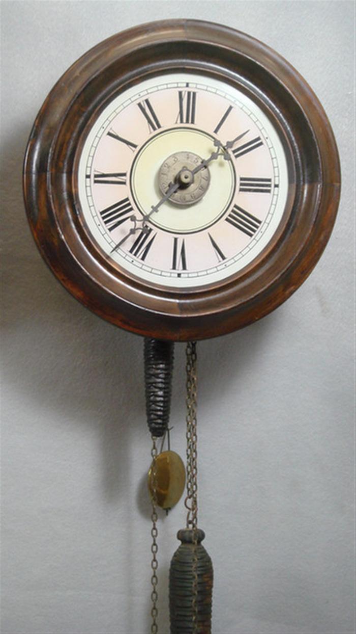 German wag on wall bar clock with 3c0d3