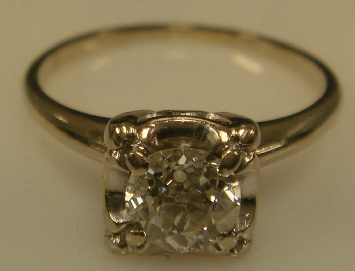 14K W G Diamond Engagement Ring  3bd15