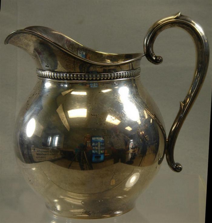 Wallace sterling silver water pitcher,