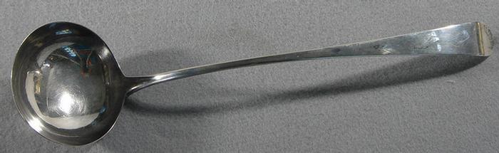 Georgian silver ladle, London,
