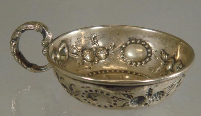 French silver wine taster repousse 3bd3e