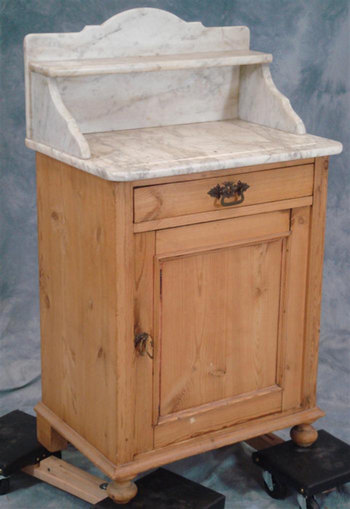 Pine Continental marble top comode  3bd67