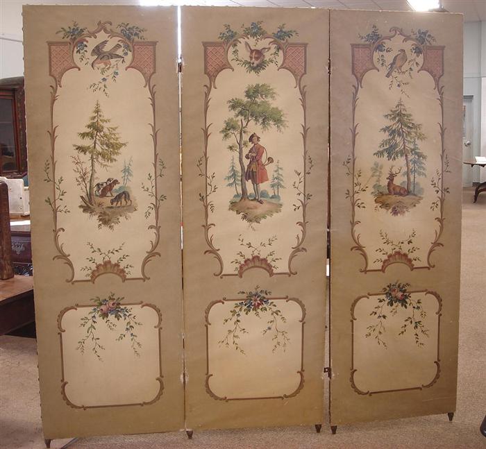 3 part folding screen, each panel