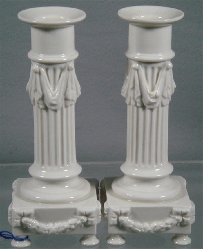 Pr Nymphenburg porcelain column 3bddb