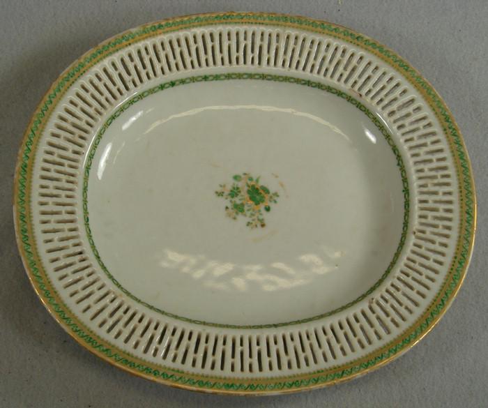 Chinese export porcelain reticulated