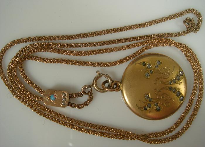 Gold filled Victorian Slide Chain 3c29a