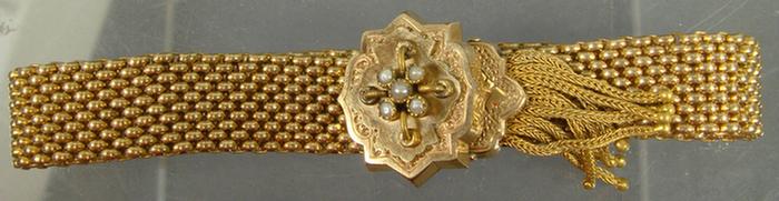 Gold-filled Victorian Tassel Bracelet.
