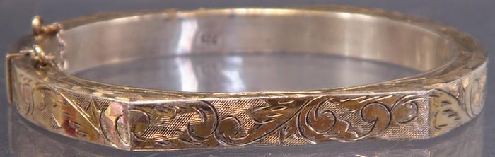 Sterling Bangle Bracelet. Chase