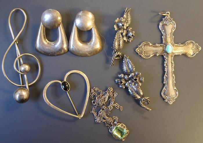 Silver Grouping. Various items