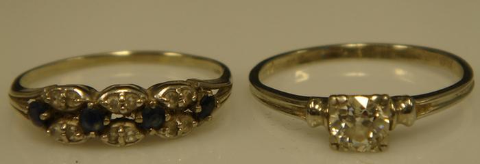 18K 14K Rings Two wg bands  3c34a