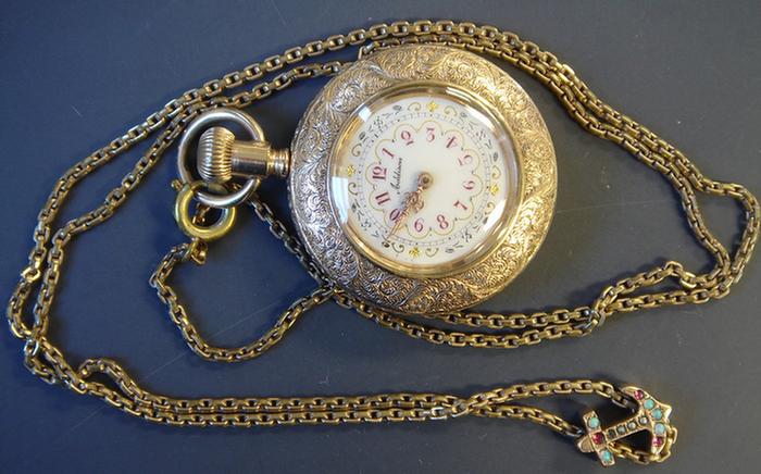 Gold filled Lady s Pocket Watch  3c34c