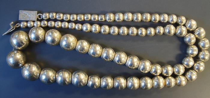 Sterling Beaded Necklace 27  3c36a