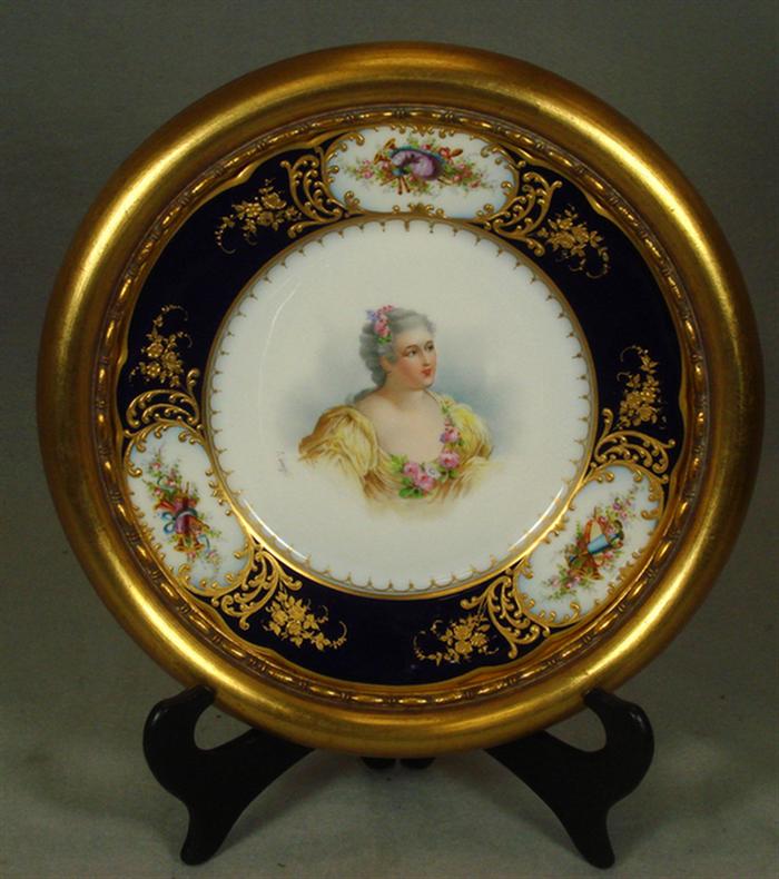 Sevres style portrait plate in 3c3f1
