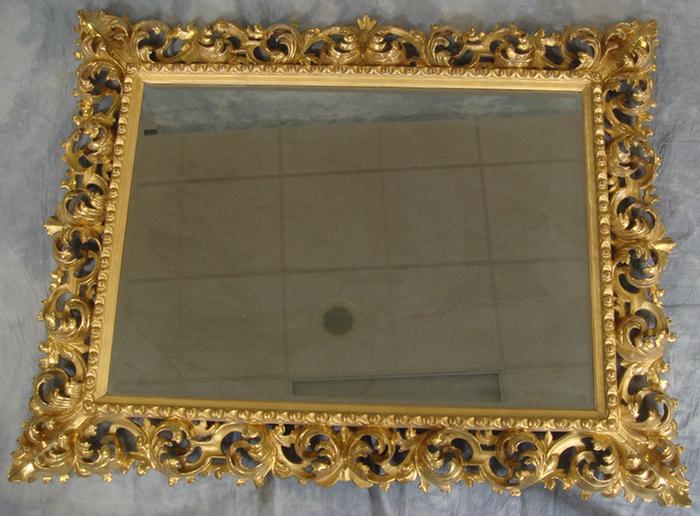 Ornate gilt framed wall mirror 3c430