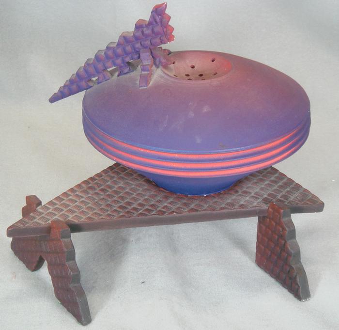 Contemporary pottery incense burner
