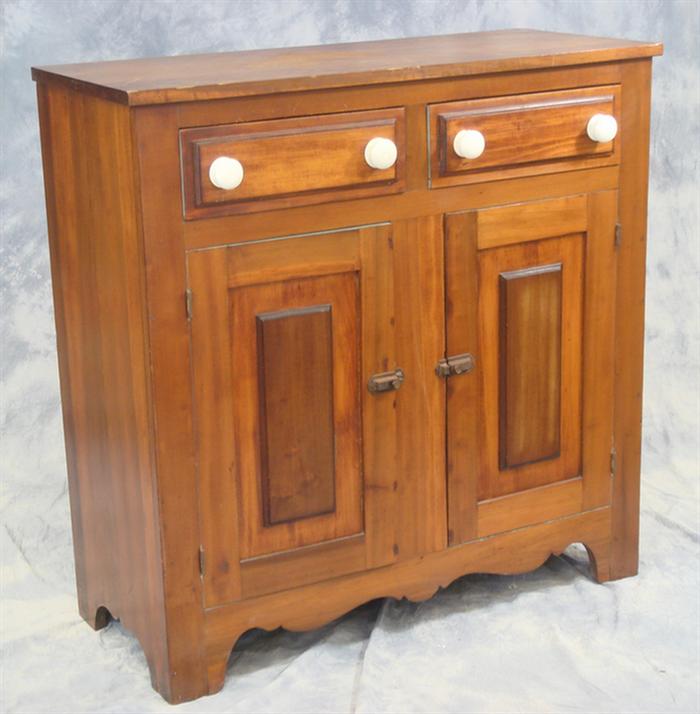 Poplar jelly cupboard with two drawers