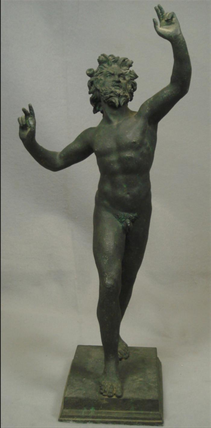 Bronze sculpture Nude Satyr 20  3c48a