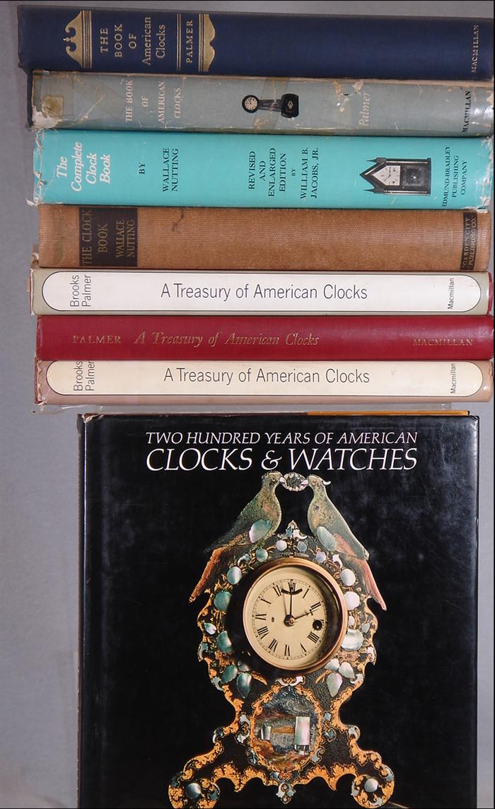 8 volumes on American clocks  3c137