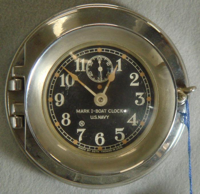Seth Thomas Mark 1 boat clock, US Navy,