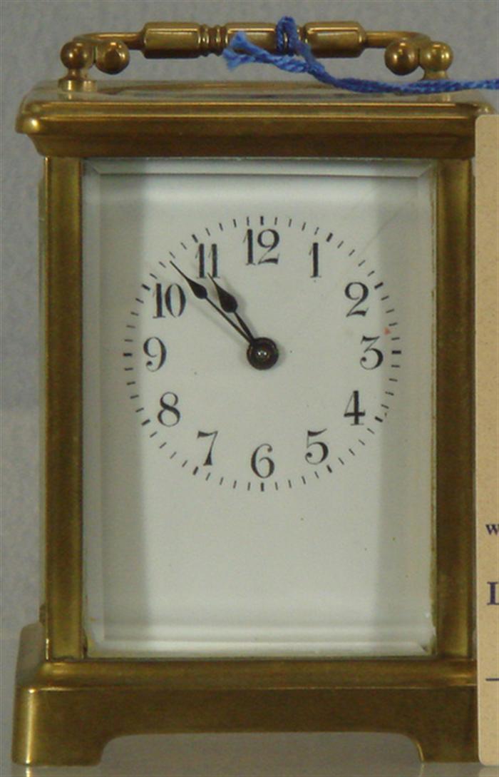 French carriage clock, running, hairline