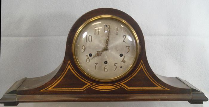 Seth Thomas mahogany tambour clock  3c1d3