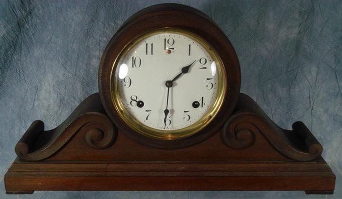 Sessions mahogany tambour clock, t&s,