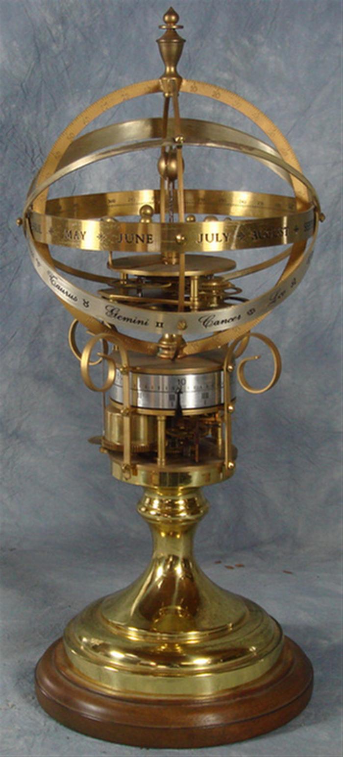 Contemporary Swiss orrery clock  3c232