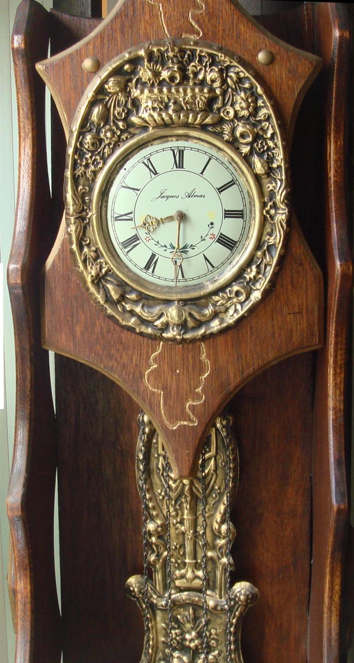 French Morbier style hall clock  3c279