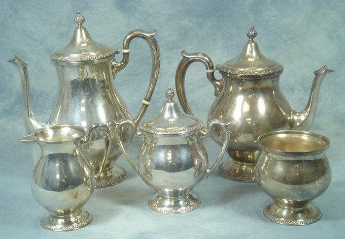 5 pc sterling silver teaset by
