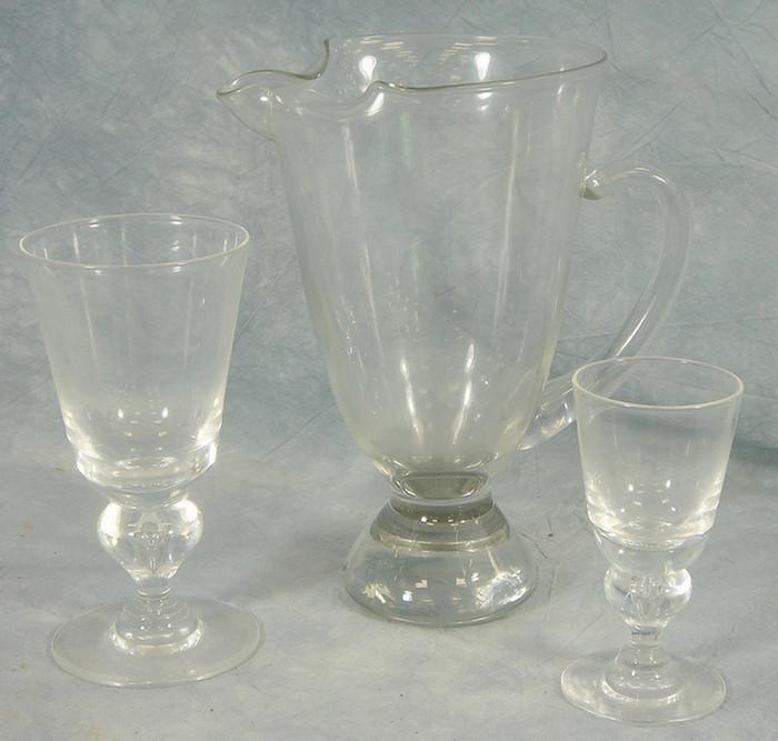 15 pcs Steuben crystal tableware, 7