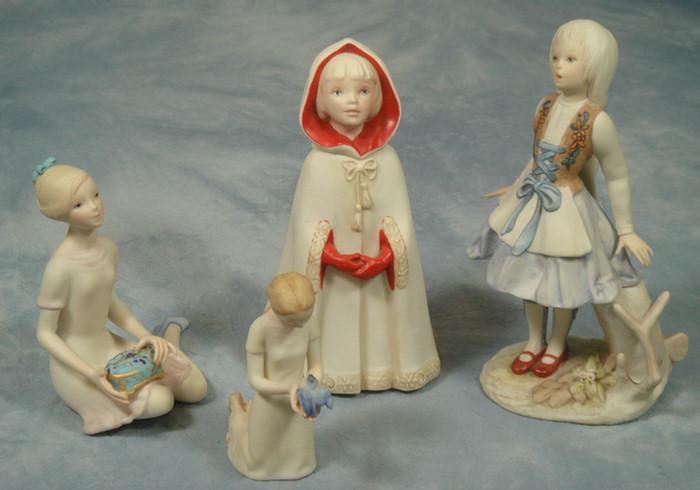 4 Cybis porcelain figurines, Little