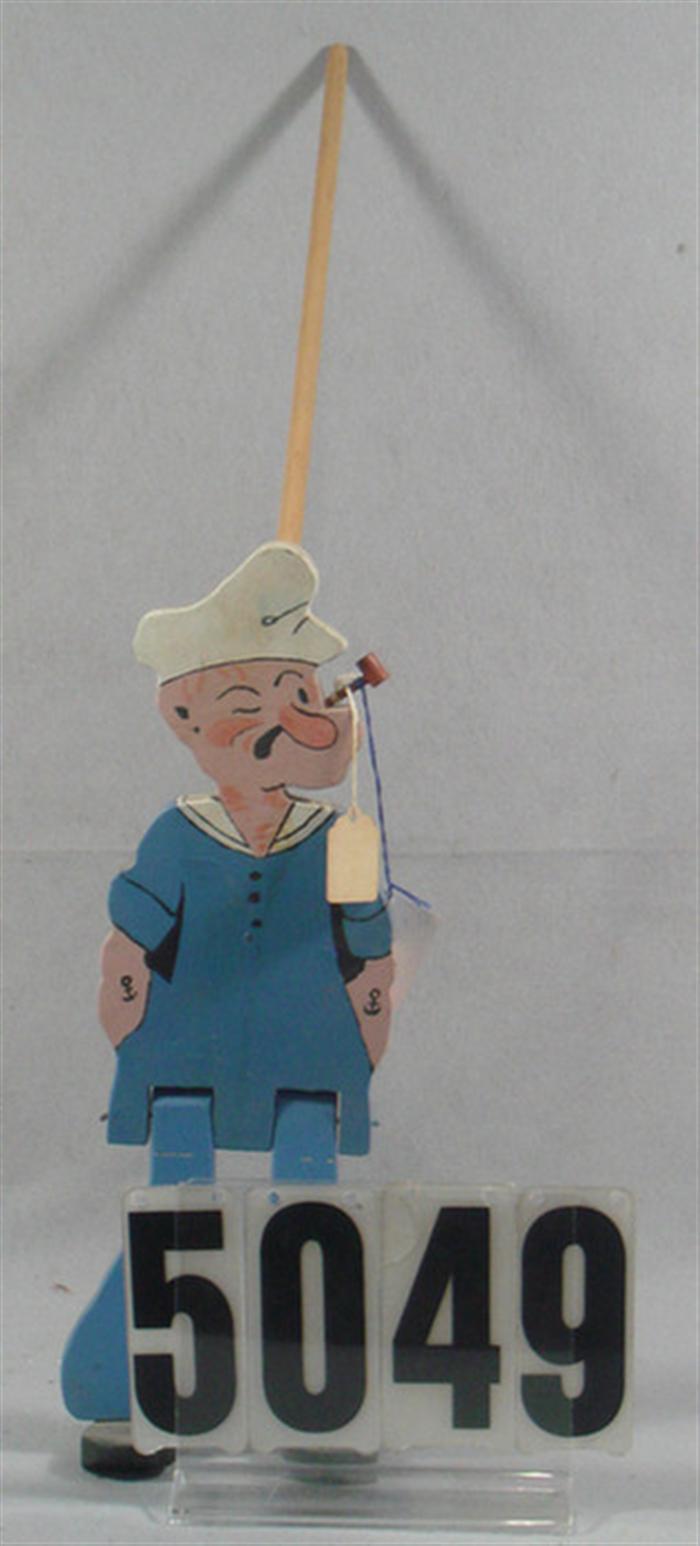 17" contemporary wood Popeye walking